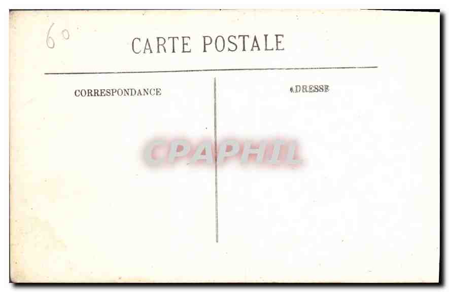 Château de Chantilly — Le Château de Rieux — Éditeur CPAPHIL, n°60 — Back