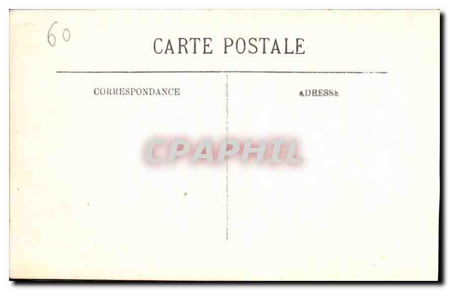 CPA Chateau de Chantilly Le Chatelet  — Rückseite
