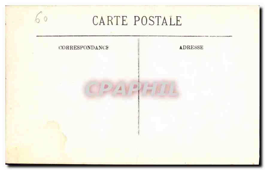 CPA Chantilly Le Chateau de la Reine Blanche  — Rückseite