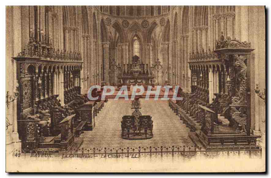 CPA Bayeux La Cathedrale Le Choeur 