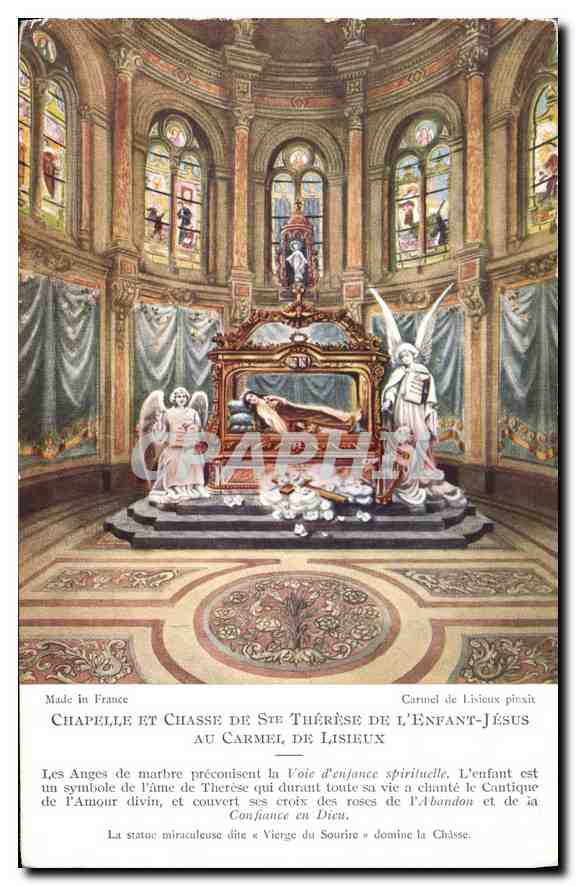 Chapelle et Châsse de Sainte Thérèse de l'Enfant-Jésus — Carmel de Lisieux — éditeur CPAPHIL, n° 45