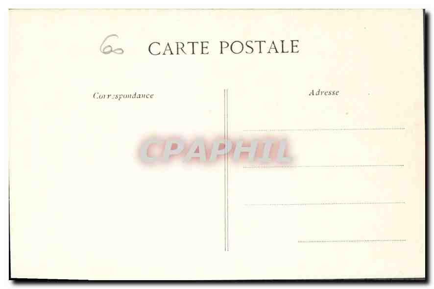 CPA Chateau de Chantilly Le Pont Michel Ange  — Rückseite