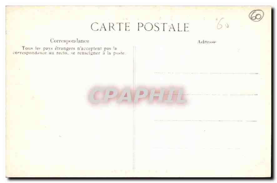 CPA Pierrefonds Le Chateau Porte d'Entree  — Rückseite