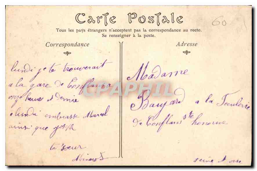 Chantilly — Chapelle sur la Pelouse — ND Phot — Achterkant