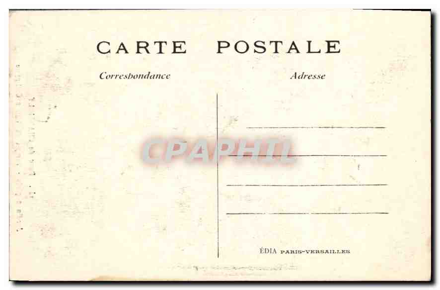 CPA Parc de Chantilly Jardin anglais Temple de Venus Callipyge  — Rückseite