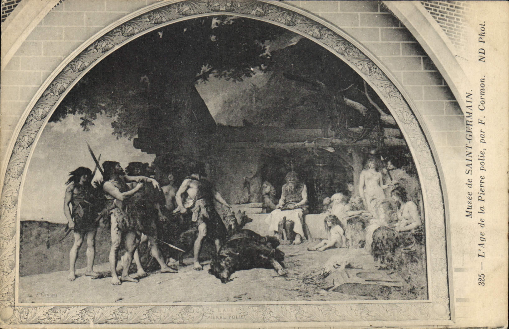 CPA Musee de Saint Germain L'Age de la Pierre polie par F Cormon