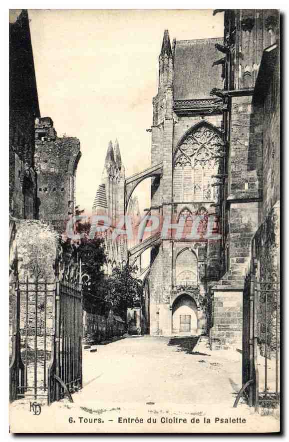 CPA Tours Entree du Cloitre de la Psalette 