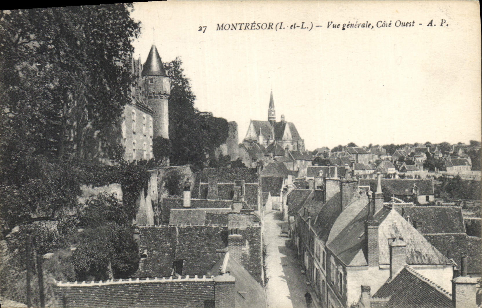 CPA Montresor Vue generale Cote Ouest 