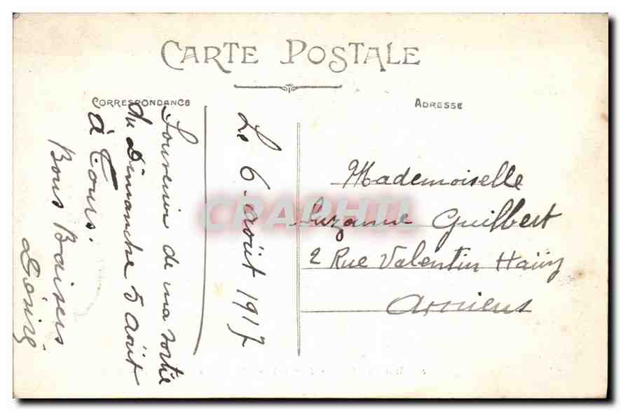 CPA Musee de Tours Chambre de Napoleon 1er — Rückseite