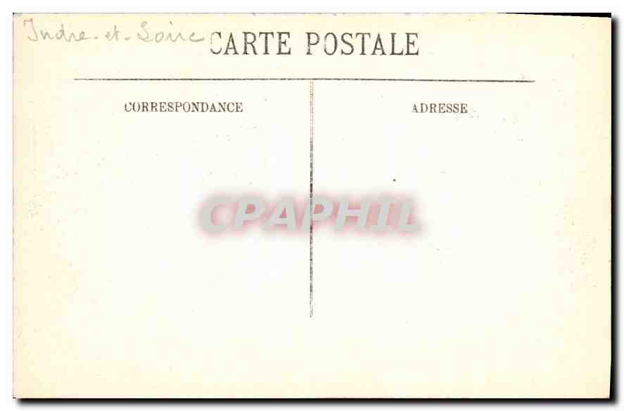 CPA Amboise Vue de la Loire sur la Terrasse du Chateau  — Rückseite