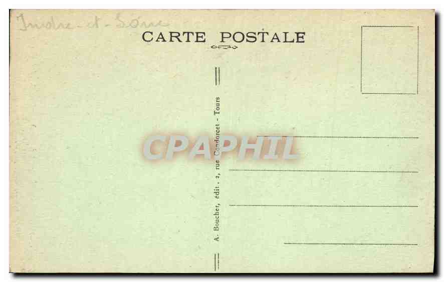 CPA Rochecorbon La Lanterne Seul Vestige de Chateau de Robert des Roches de Carbon  — Rückseite
