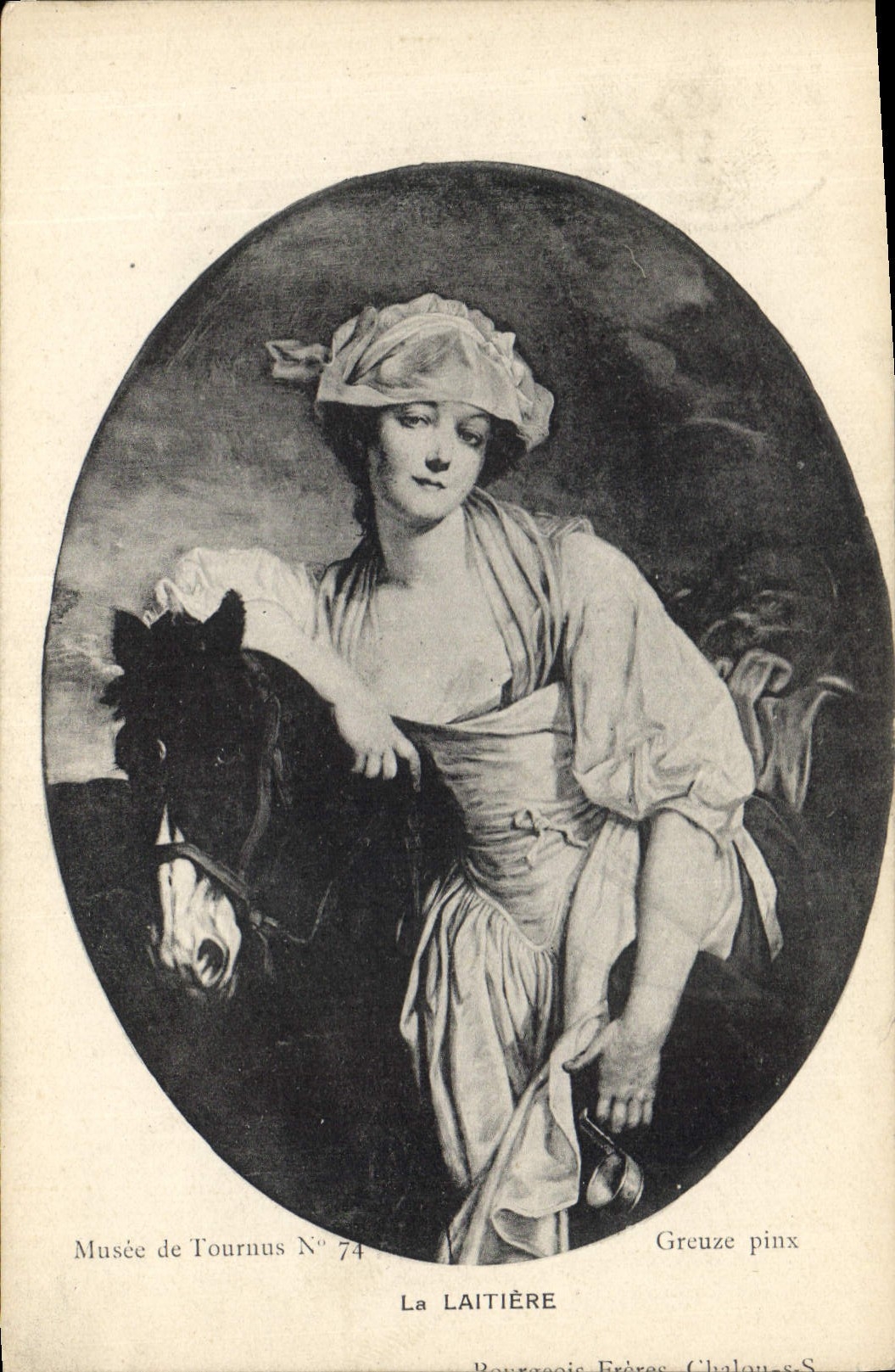 CPA Musee de Tournus Greuze pinx La Laitiere 
