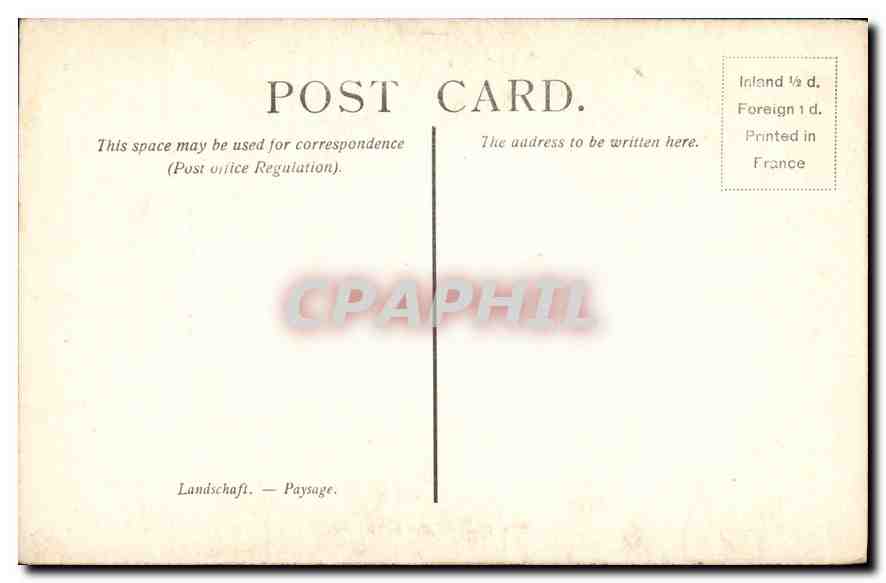 CPA Millet Landscape  — Verso