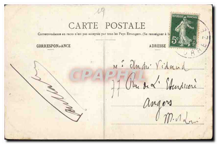 CPA Correze Brive Petit Seminaire Cheminee Renaissance  — Rückseite