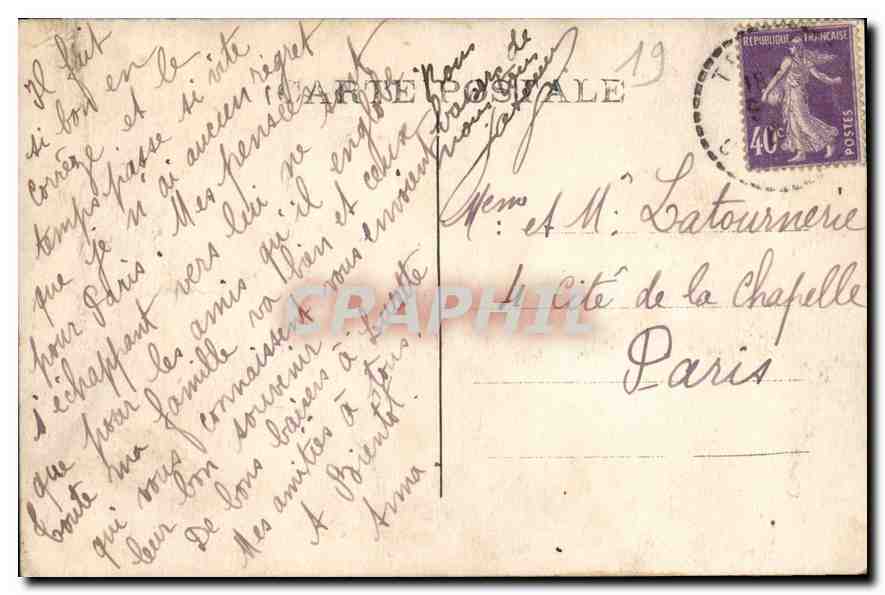 CPA Correze Gimel La Grande Cascade  — Rückseite