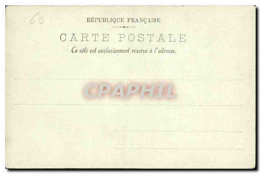 CPA Chateau de Chantilly Le Pavillon de Sylvie  — Rückseite