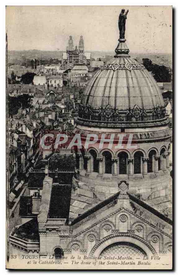 CPA Tours Le Dome de la Basilique Saint Martin 