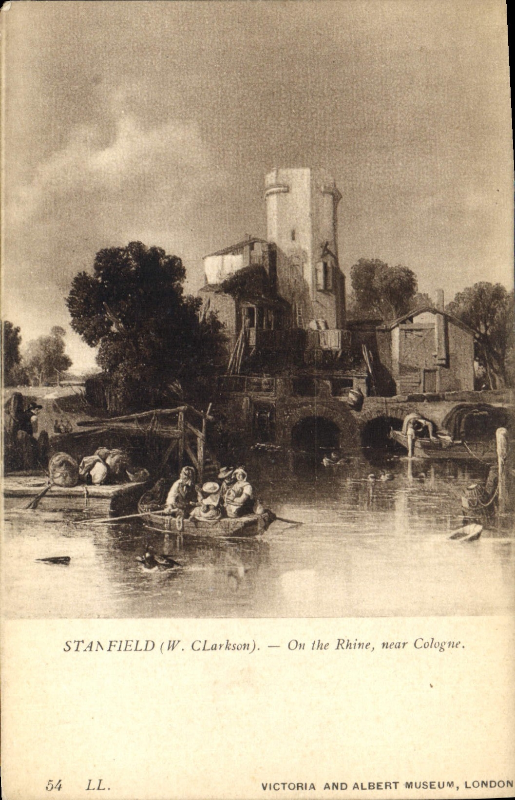 Vue sur le Rhin près Cologne — Stanfield (W. Clarkson) — Victoria and Albert Museum, London