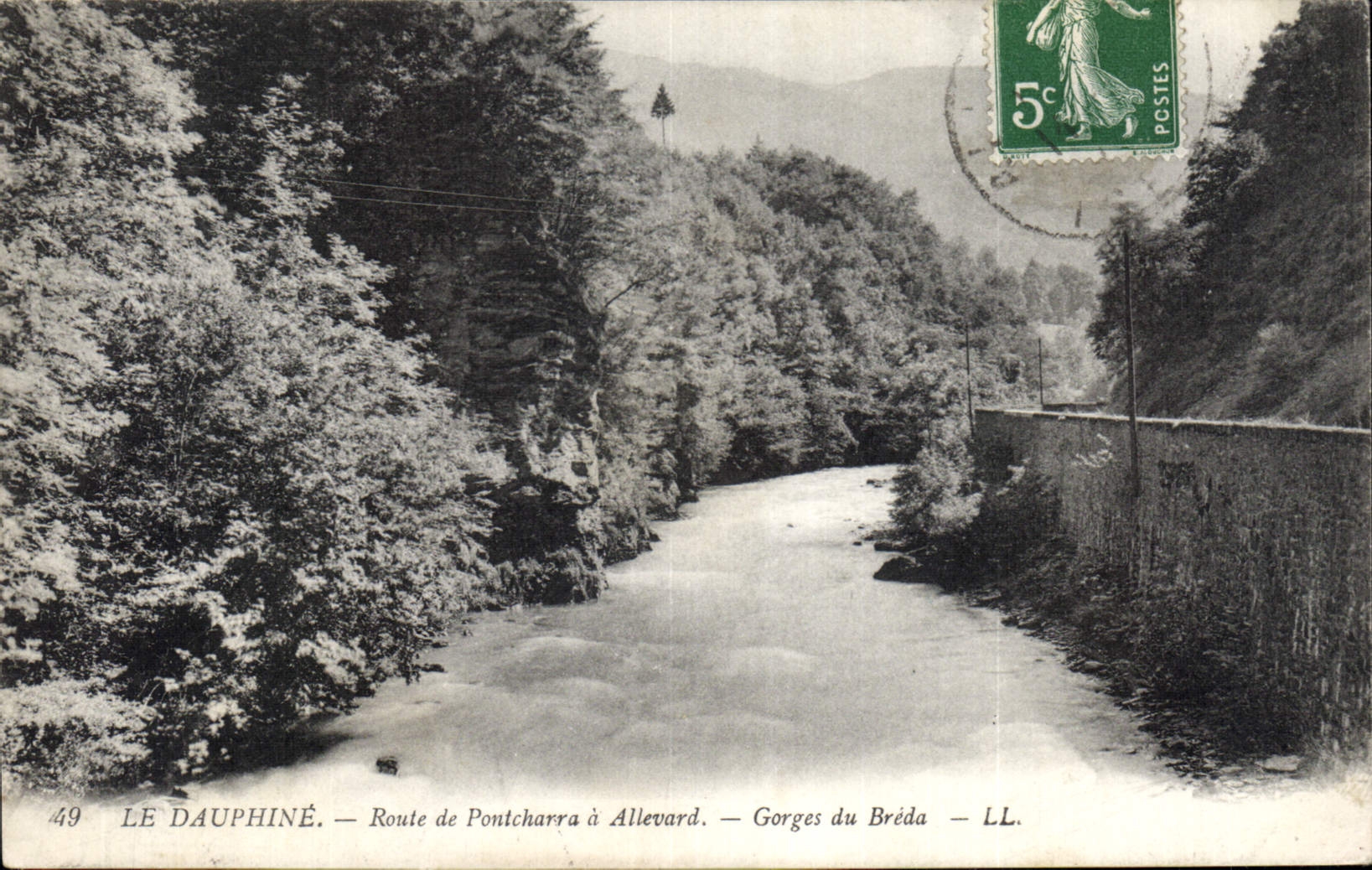 Gorges du Bréda — Route de Pontcharra à Allevard — LL.