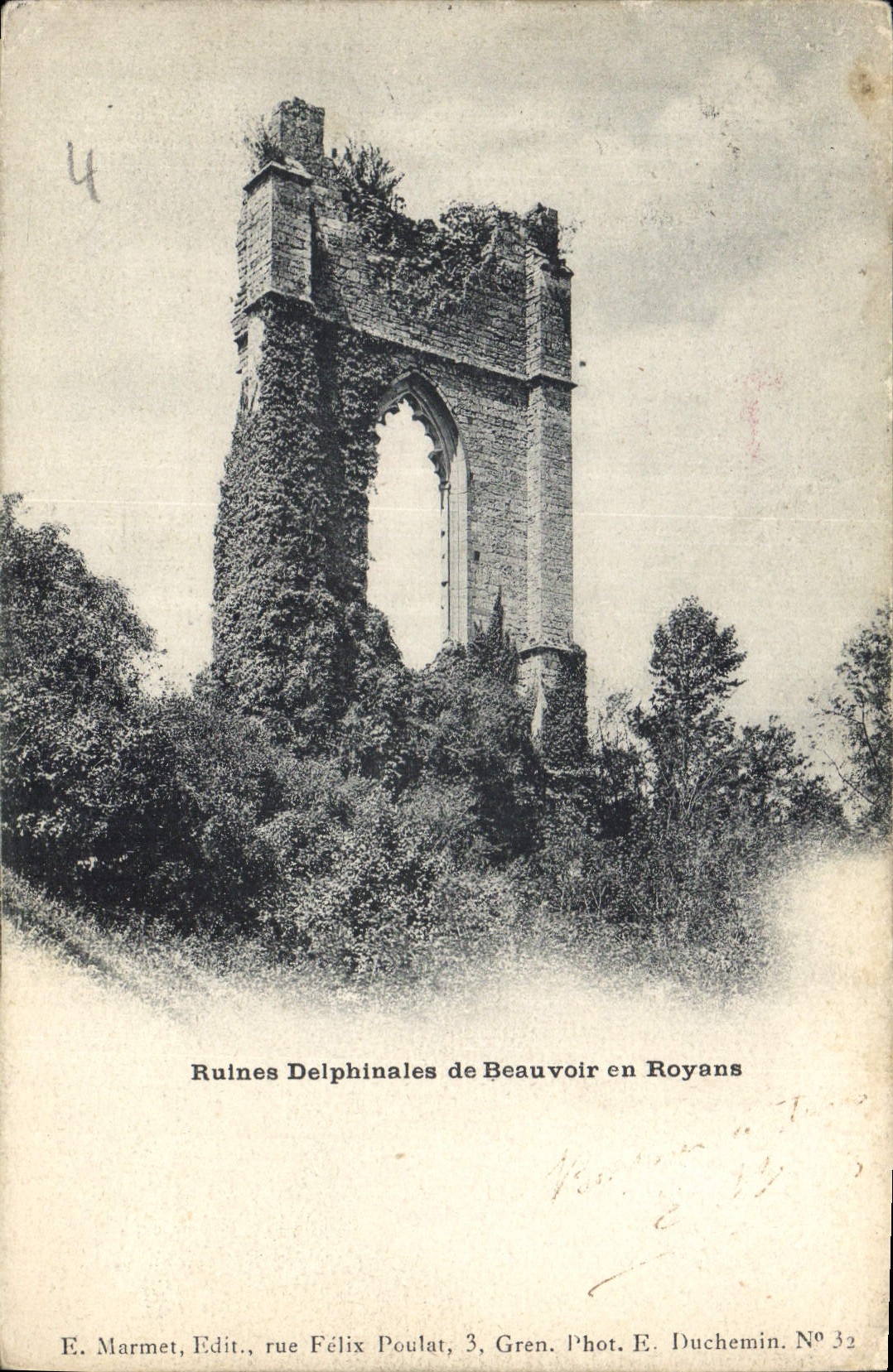 CPA Ruines Dolphinales de Beauvoir en Royans 