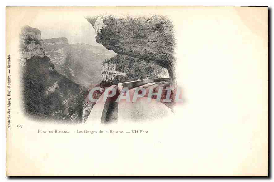 CPA Pont en Royans Les Gorges de la Bourne 