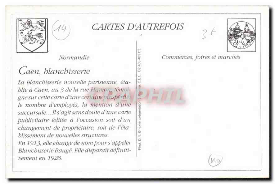 Blanchisserie Nouvelle Parisienne — Succursale à Riva-Bella (Caen) — Éditeur C.E.E. — Reverso