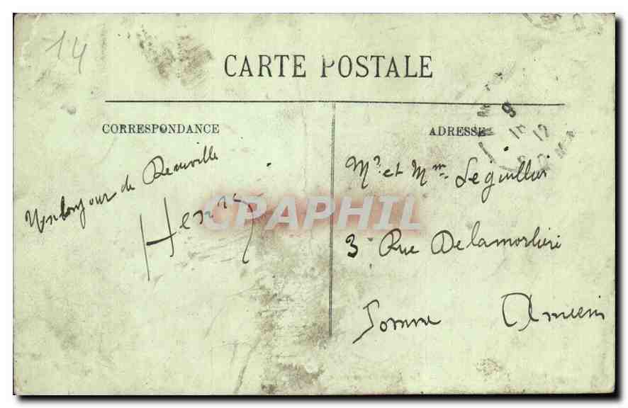 CPA Trouville La jetee Promenale Countrejour  — Rückseite