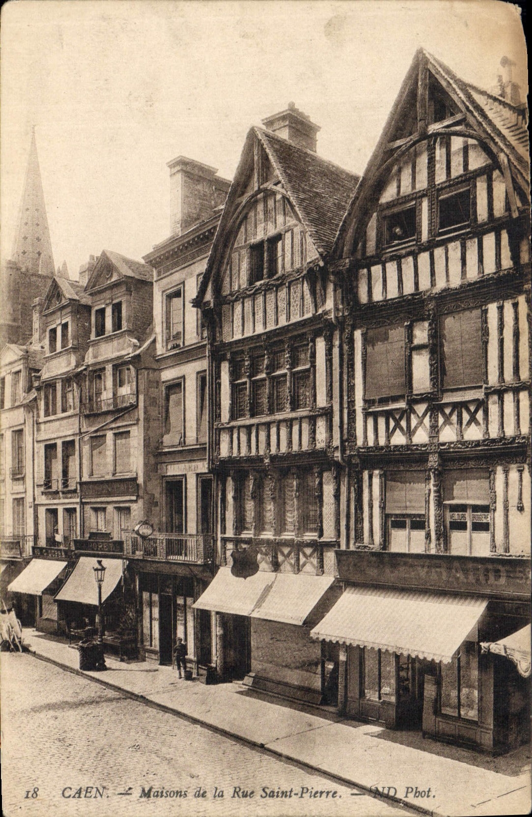 CPA Caen Maissons de la Rue Saint Pierre 