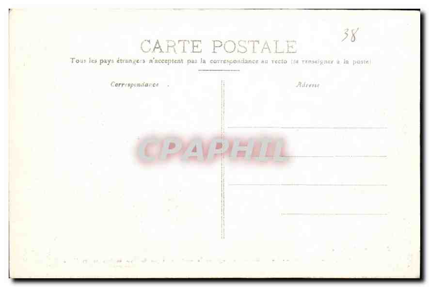 Passage de la Rivoire à pic de 300 mètres sur le Drac — Dauphiné, Ligne de La Mure — P. G. édit. La Mure — Rückseite