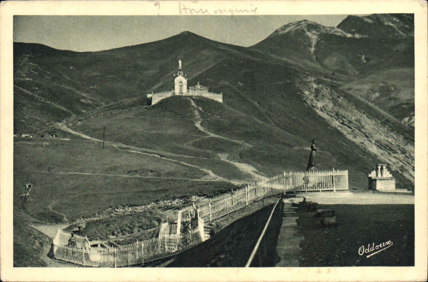 La Salette — Lieu de l'apparition et chapelle du cimetière — Éditeur G. Oddoux, Grenoble