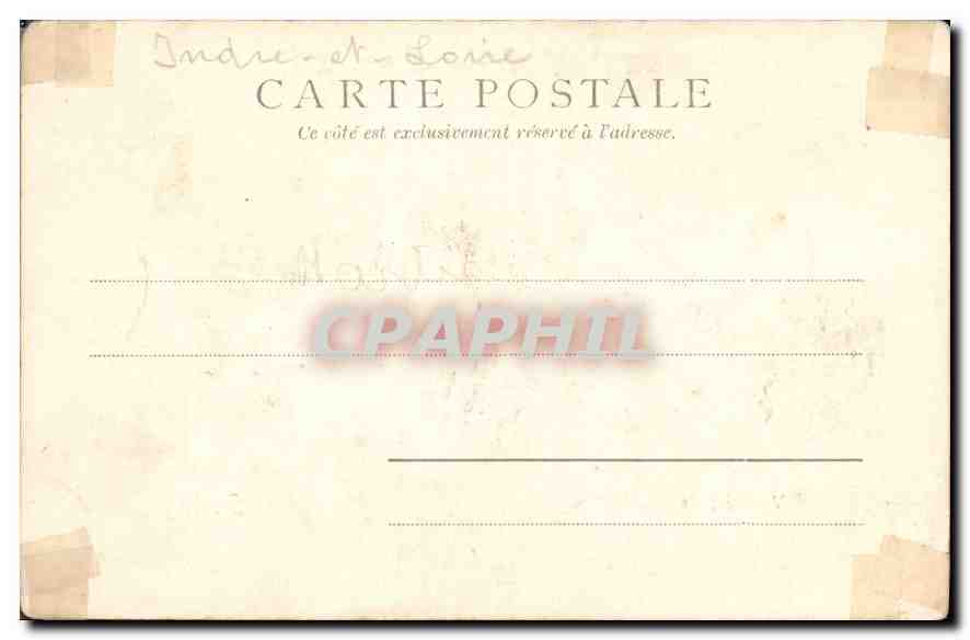 CPA Vue Generale Loches  — Rückseite