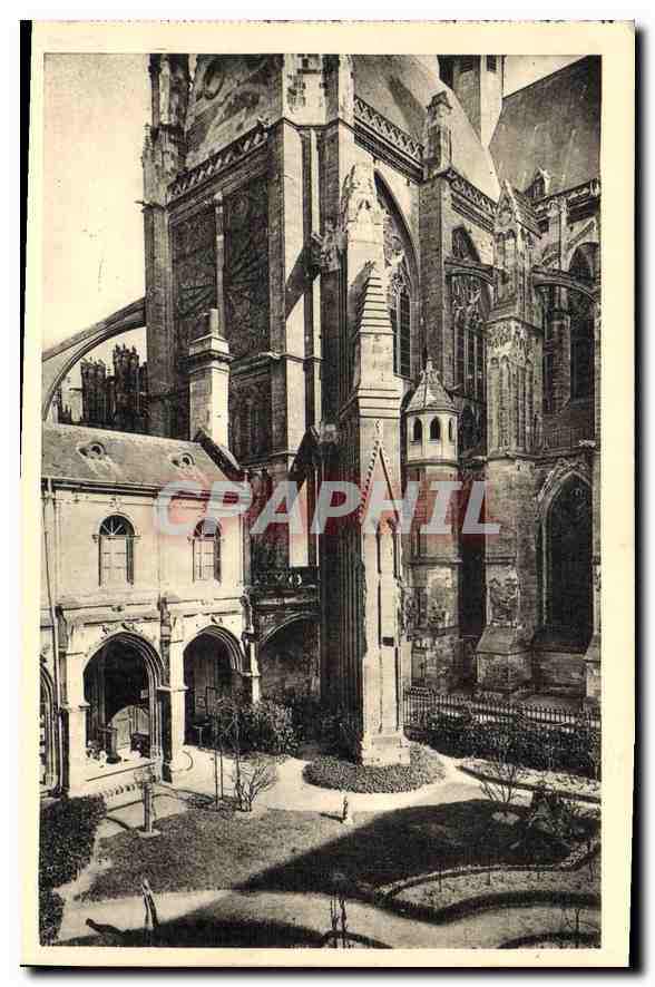 CPA Tours Cloitre de la Cathedrale Angle Sud Est 