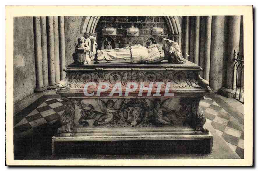 CPA Tours Cathedrale Tombeau des enfants de Charles 