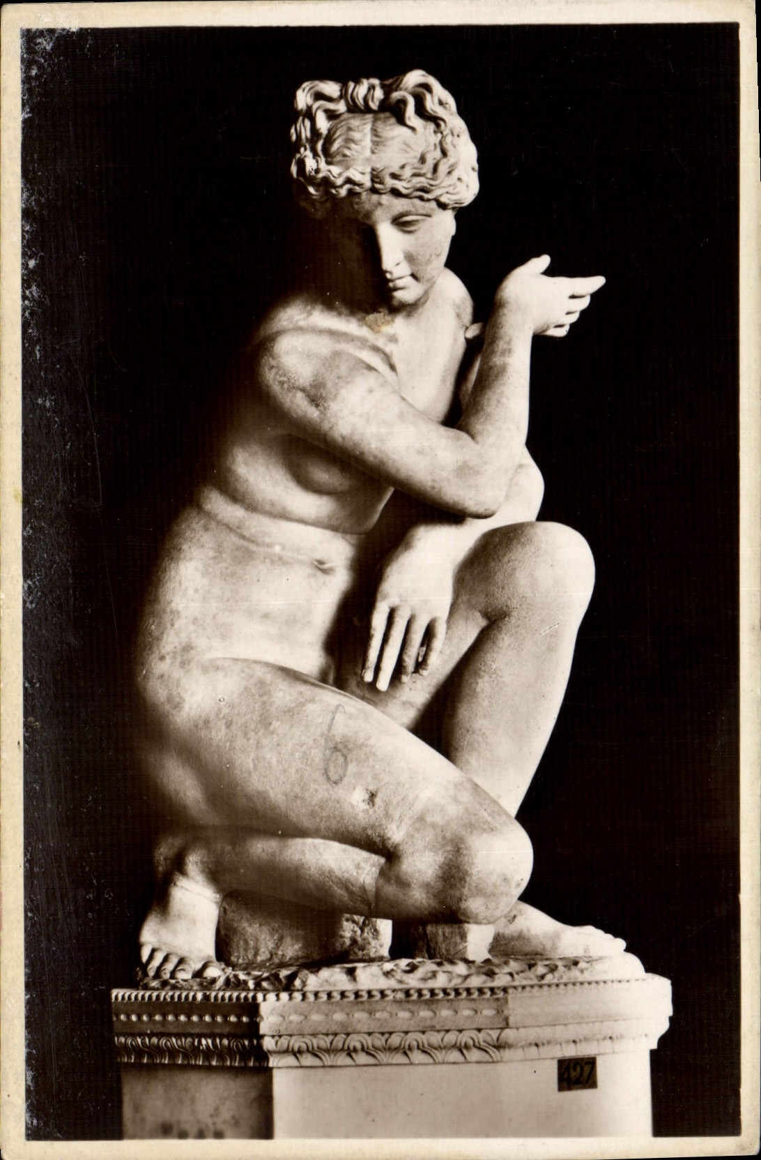 CPA Roma Museo Vaticano Gabinetto delle Maschere Venere al Bagno di Dedalo Bitino 