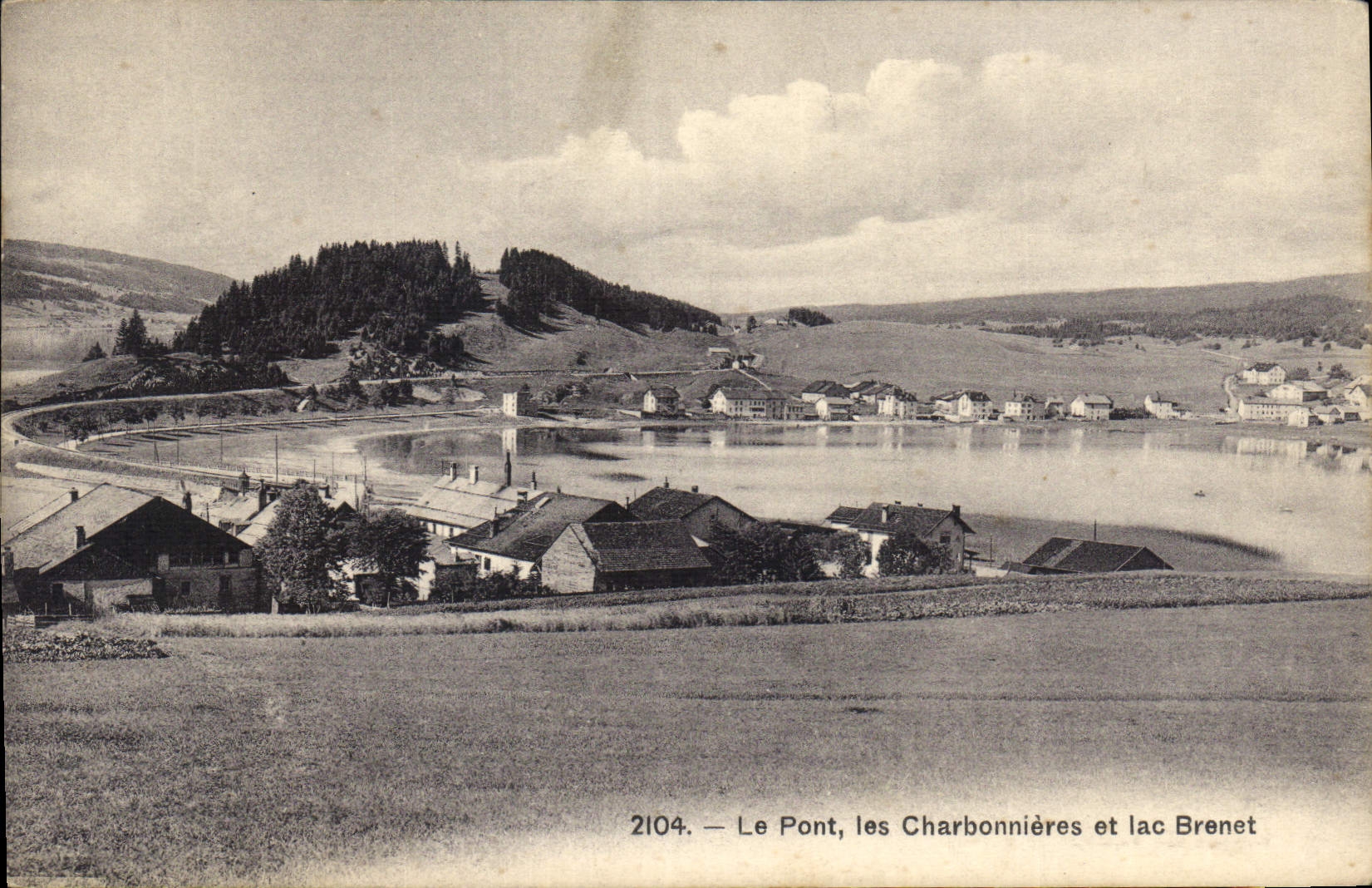 CPA Le Pont les Charbonnieres et lac Brenet 