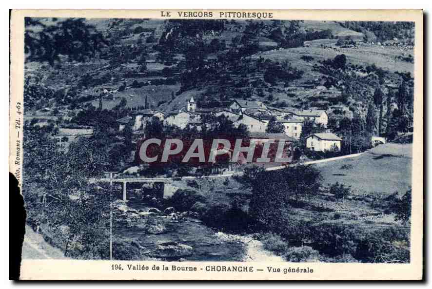 CPA Vallee de la Bourne Choranche Vue generale 