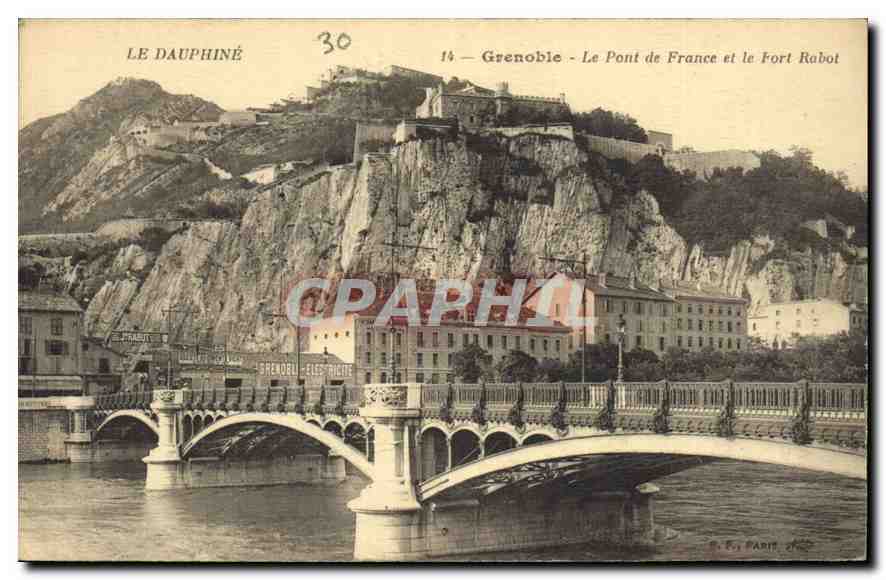 CPA Le Dauphine Grenoble Le Pont de France et le Fort Rabot 