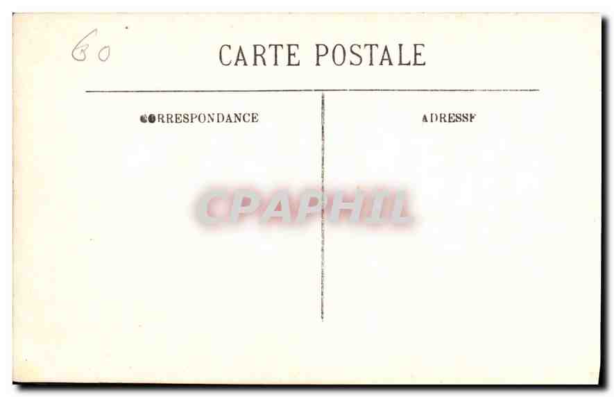 CPA Chateau de Chantilly la Chateau vu du Parc  — Rückseite