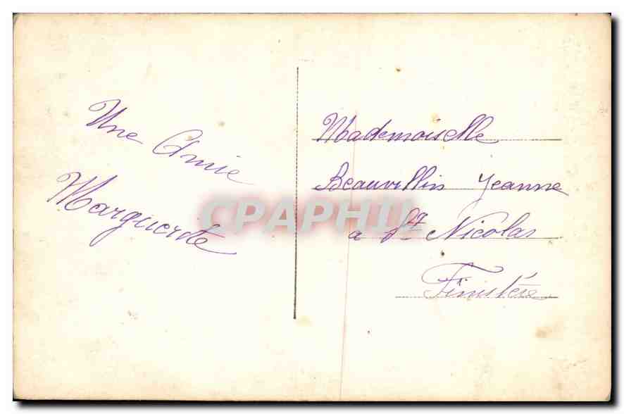 CPA Bonne annee Femme — Verso