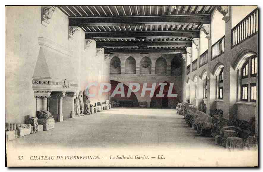 CPA Chateau de Pierrefonds la Salle des Gardes 