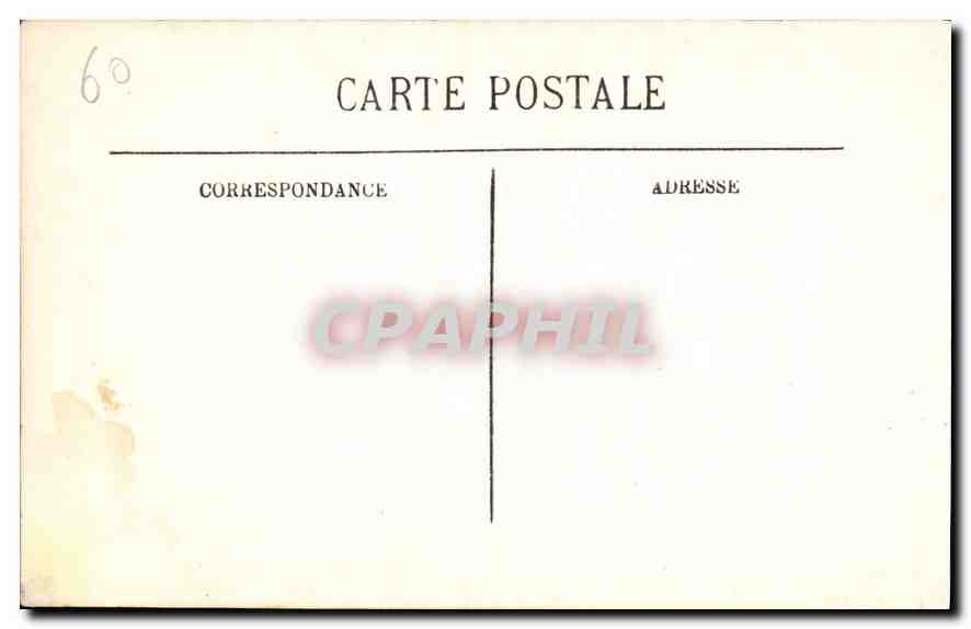 CPA Chantilly le Chateau le Pavillon de Sylvie  — Verso