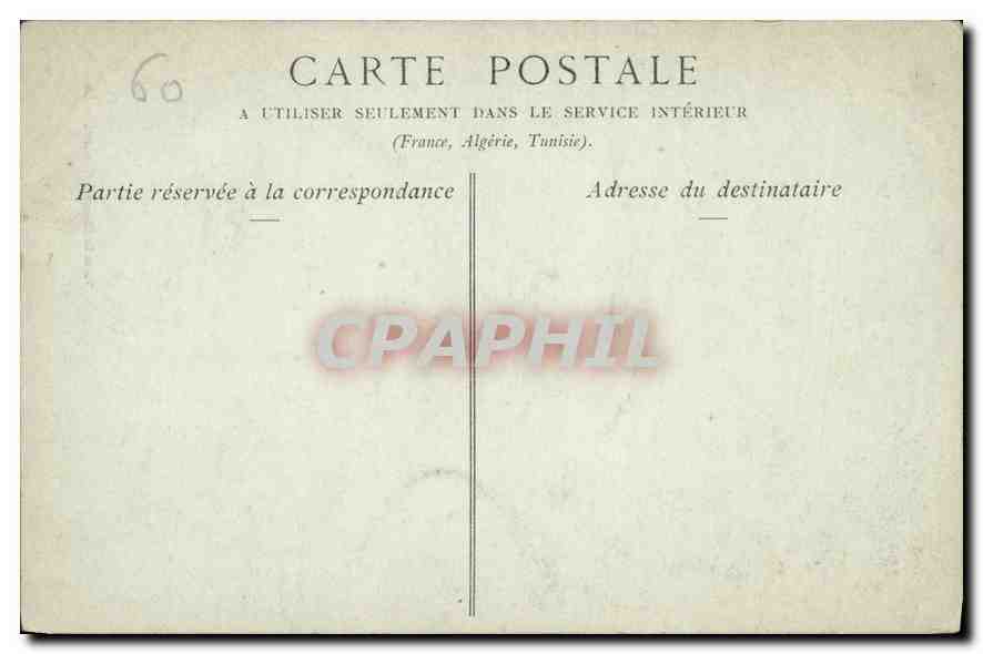 CPA Chateau de Chantilly Entree de la Rotonde  — Rückseite