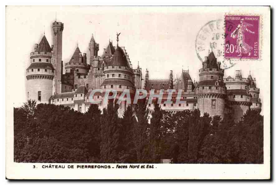 Château de Pierrefonds — Faces Nord et Est — Édition des Monuments historiques