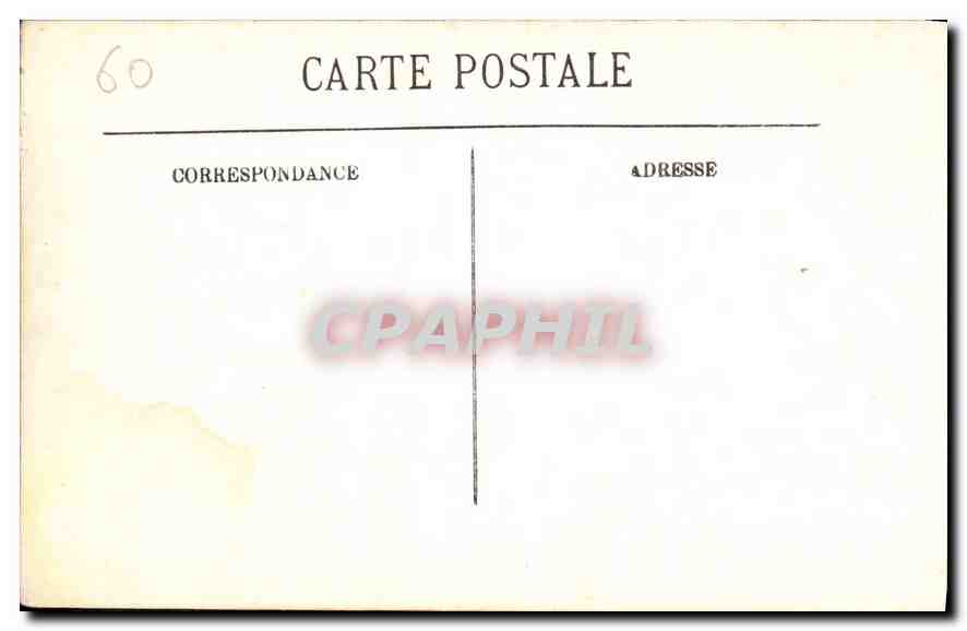 CPA Chateau de Chantilly Entree de la Chapelle  — Verso