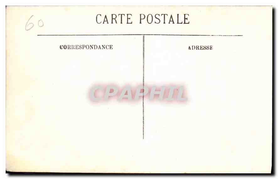 CPA Chateau de Chantilly L'Entree du Chateau  — Rückseite