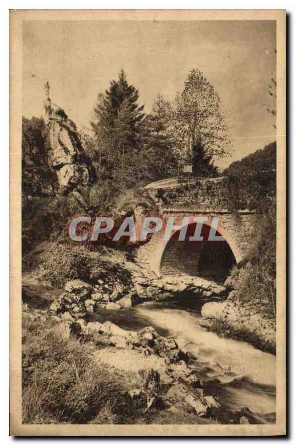 CPA La Correze touristique Gimel site classe le pont Notre Dame des Cascades 