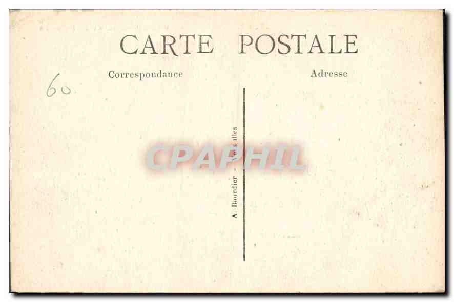 CPA Chantilly le Chateau vu de la Pelouse  — Rückseite