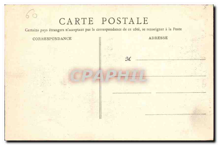 CPA Chateau de Chantilly l'Ile d'Amour  — Rückseite