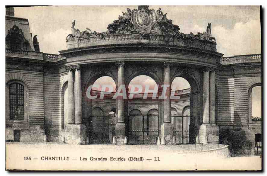 CPA Chantilly les Grandes Ecuries Detail 
