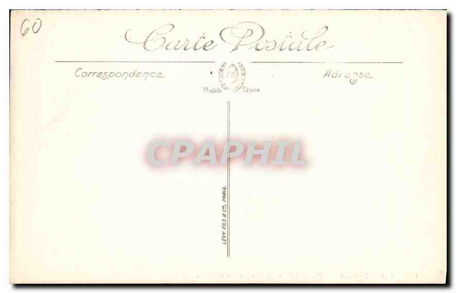 CPA Compiegne perspective de la Facade du Chateau  — Rückseite